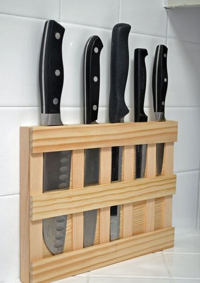 Как сделать деревянную стойку для кухонных ножей. Инструкция - фото 4