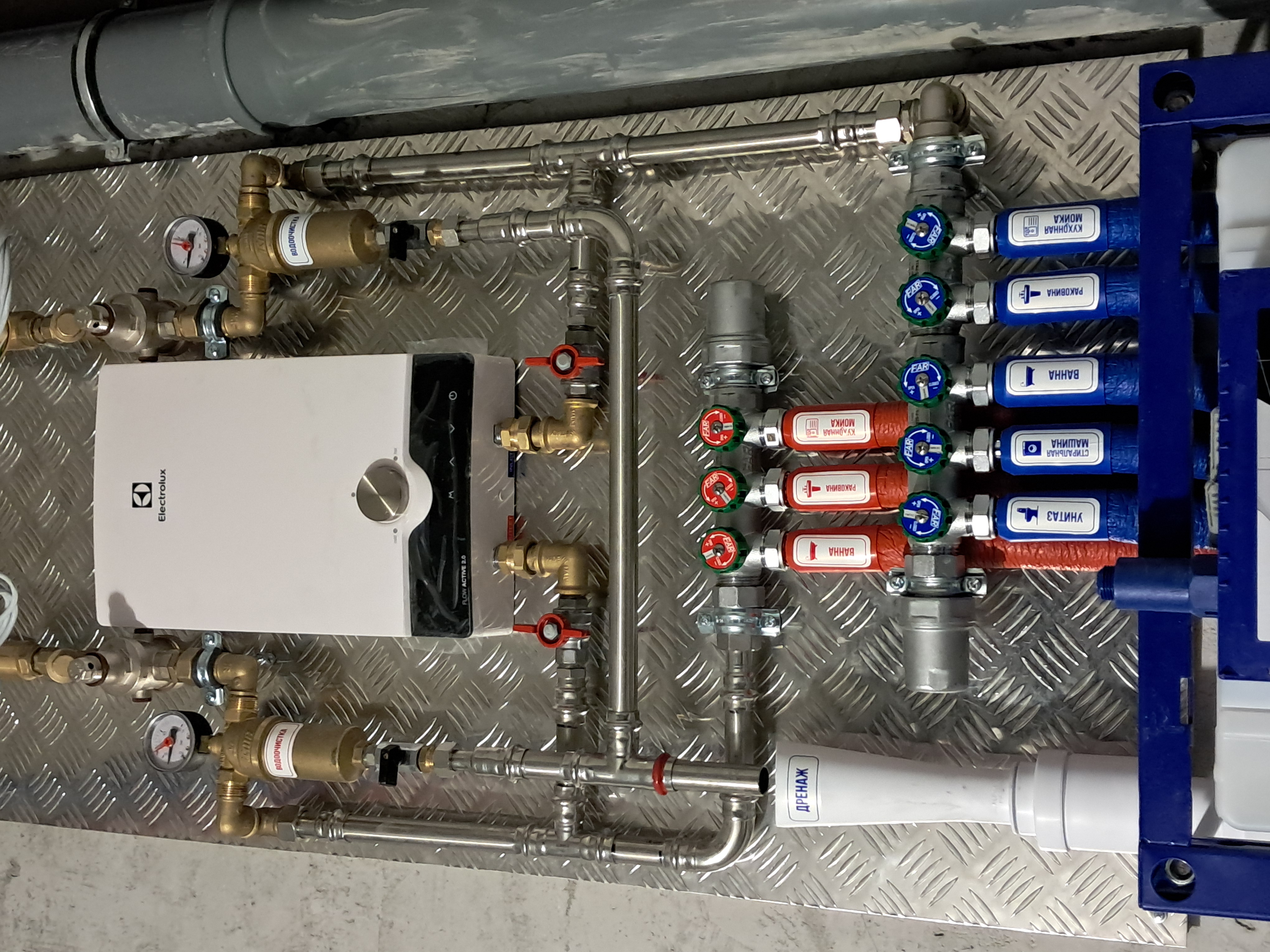 Сборка узла водоснабжения