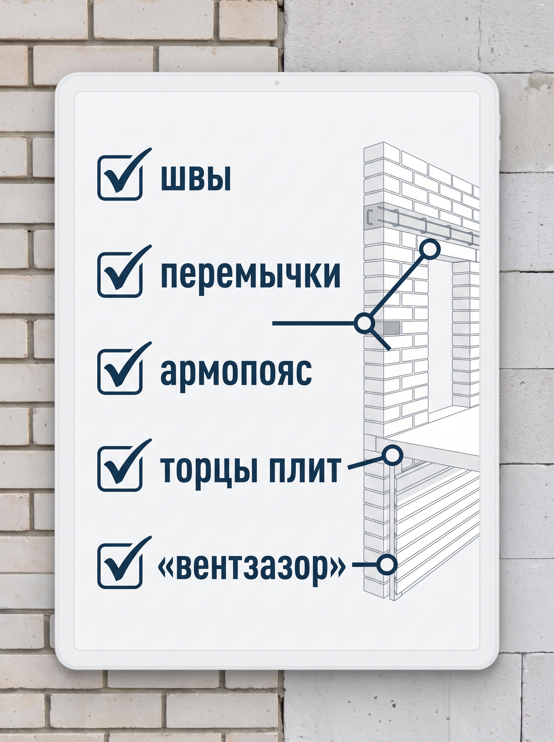 Чек-лист контроля тёплых узлов каменного дома перед закрытием работ