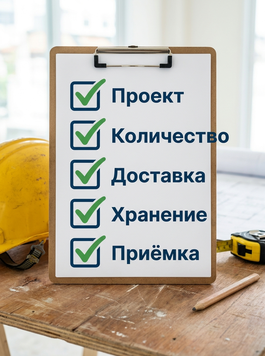 Чек-лист проверки перед оплатой крупной партии строительных материалов