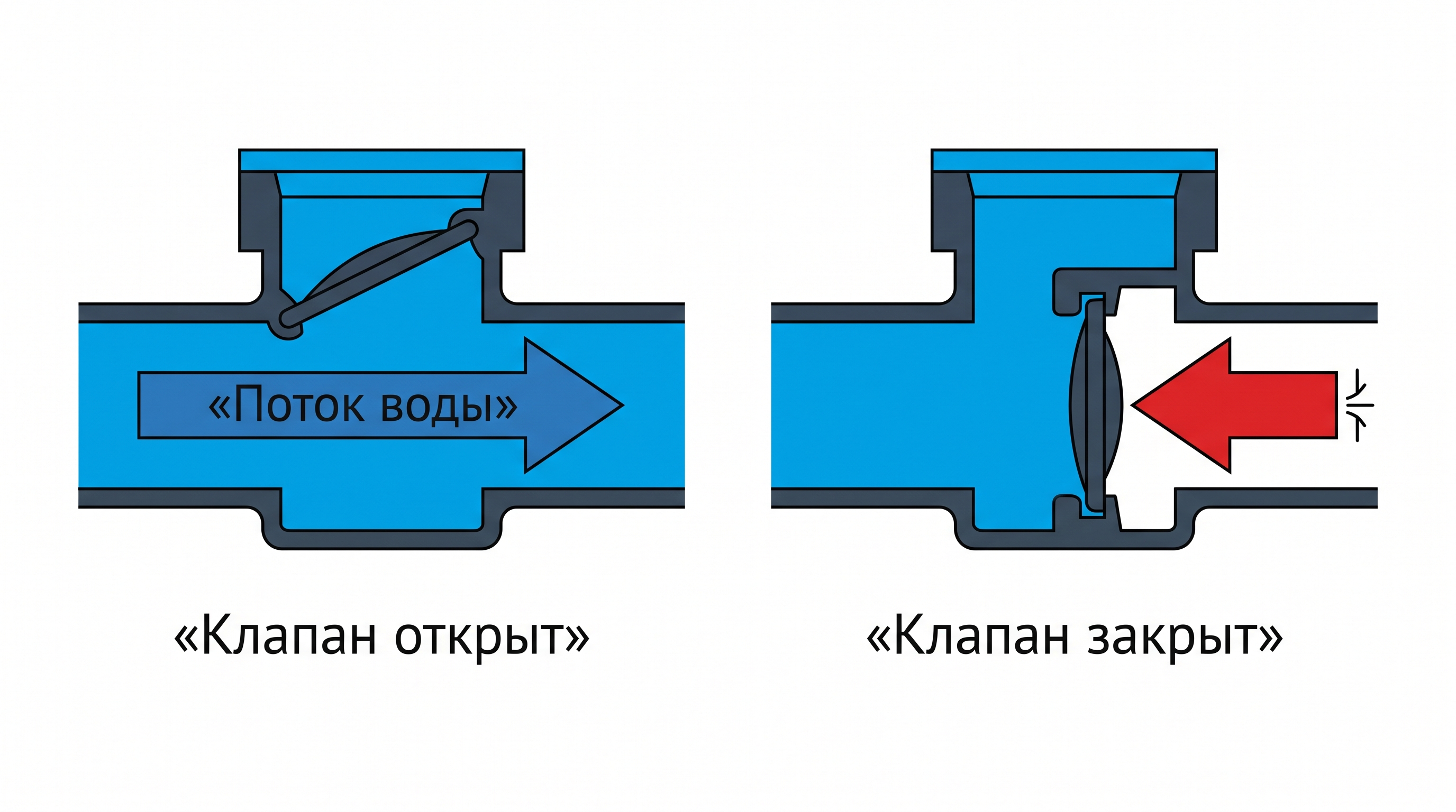 Принцип работы обратного клапана в системе водоснабжения