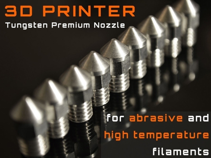 Tungsten Premium Nozzle для точной 3D-печати при высокой температуре