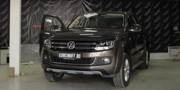 Перетяжка салона VW Amarok 