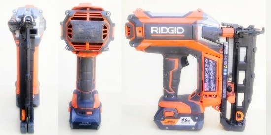 Аккумуляторный нейлер RIDGID/AEG 16GA 18v с бесщеточным двигателем