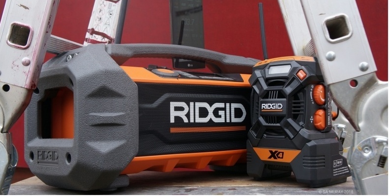 Обзор аккумуляторного радио c блюпупом Ridgid 18v R84087